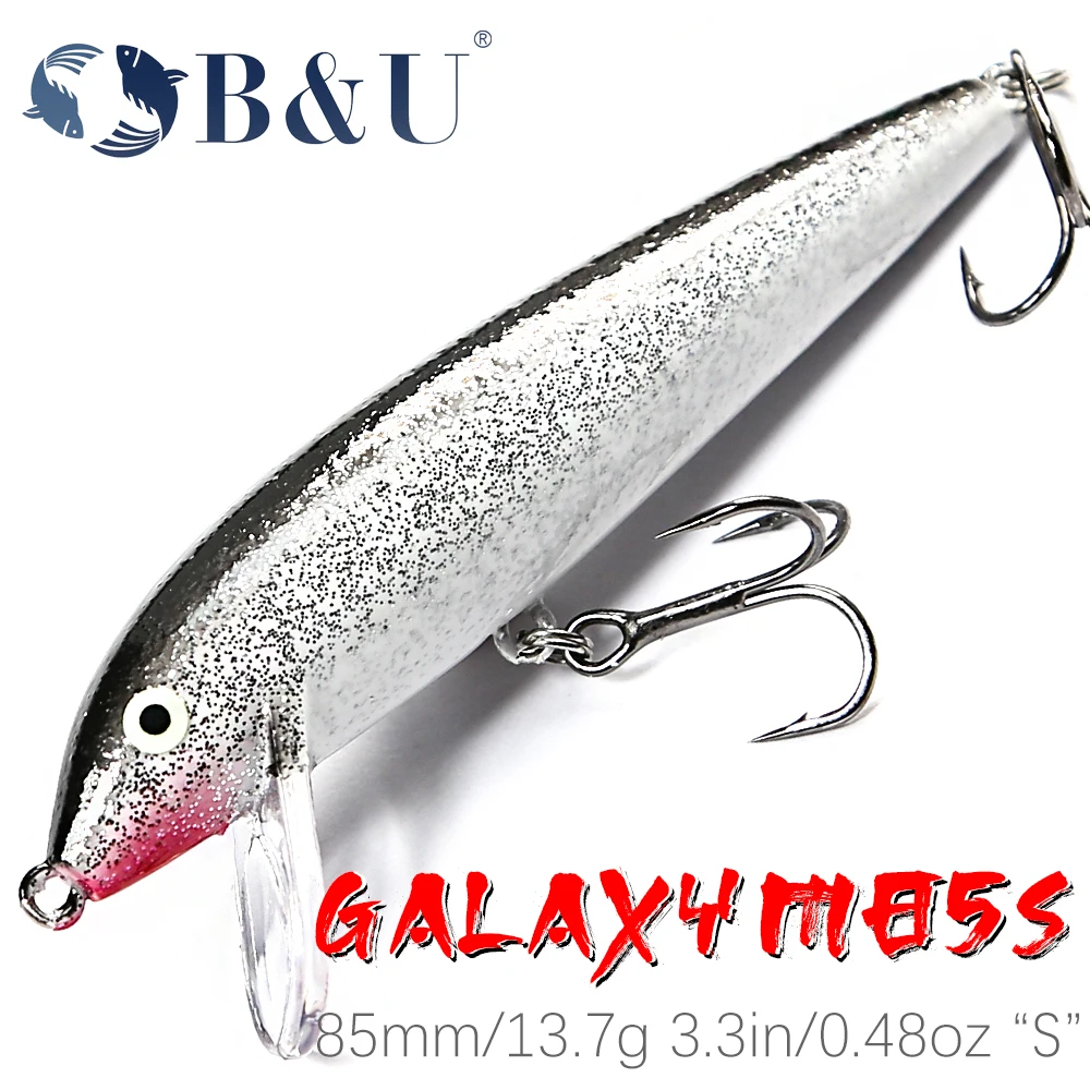B&U 85mm 13.7g Sinking Minnow Wobblers Fishing Lures Trout Lure and Hard  Bait Jerkbait for Perch Fishing Tackle - AliExpress
