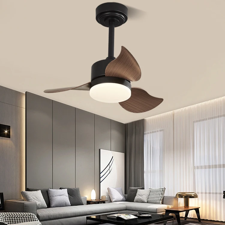 24 Inch Modern Ceiling Fan Light 6-speed Remote Control Speed Regulation Reversible Living Room and Bedroom Fan Light