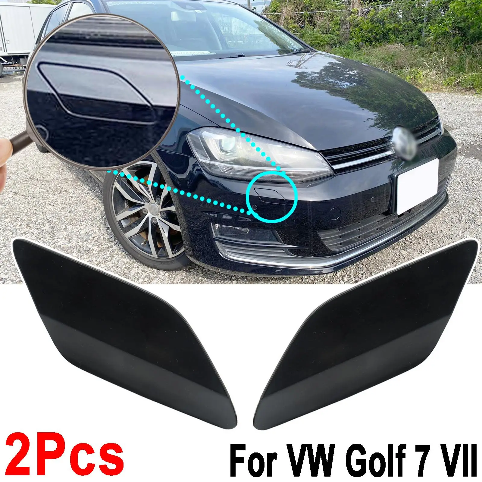 Couvercles De Phares Avant Transparents Pour Volkswagen Golf 7 MK7 GTI 2014-2017 - Paire De Protections Anti-rayures, Facile à Installer - 9