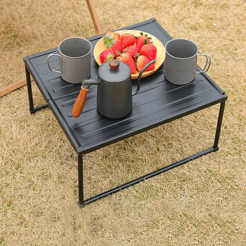 

Folding Table 캠핑 테이블 Aluminum Alloy Outdoor Portable Camping Picnic Barbecue Desk For Travel Mesas Camping Table Meuble