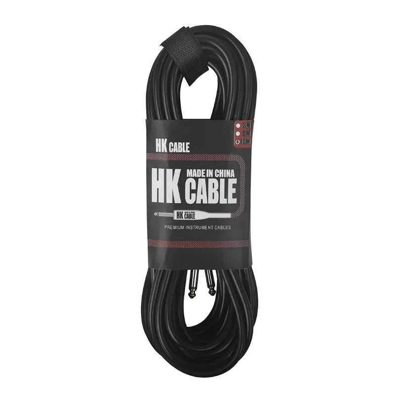 

6.35mm Guitar Connection Cable 3m 5m 10m Folk Electric Box Guitar Bass Weaving Noise Reduction Cable Audio Cable