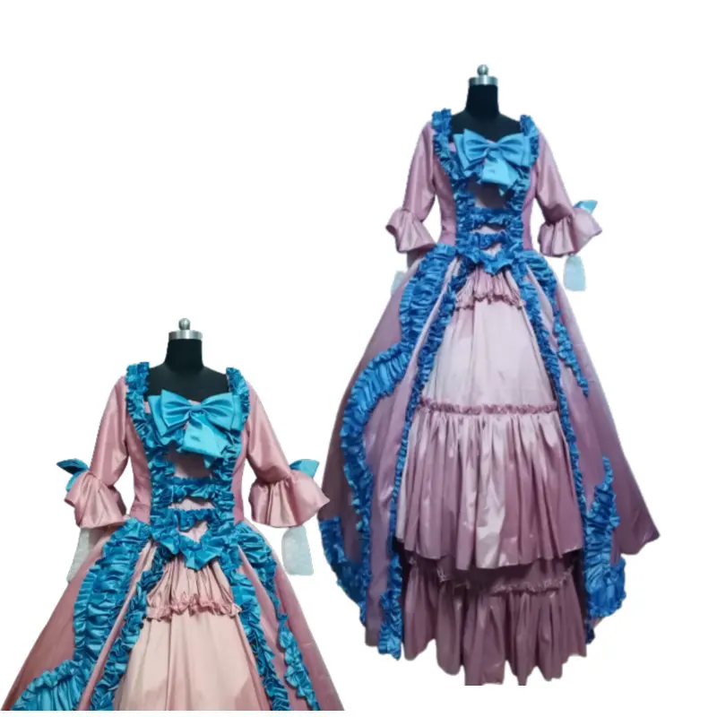 

victorian Halloween Cosplay dress Colonial Georgian Renaissance Gothic Historical dress D-1018