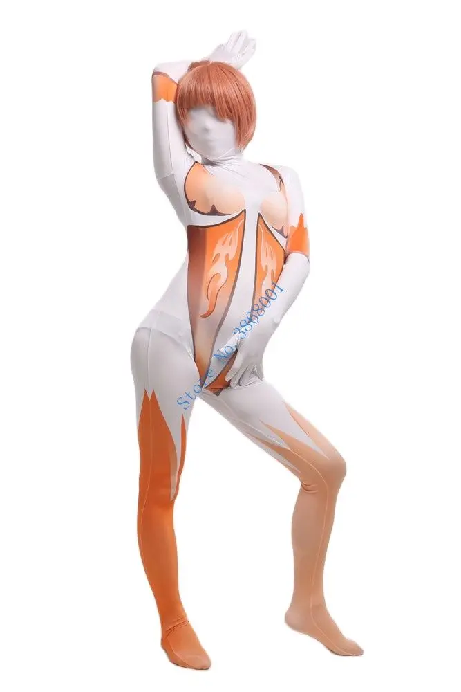 Sexy Muscle Girl Cosplay Catsuit Costume Stampa Modello Lycar Full Body Zentai Suit Costumi Di Scena Club Party Tuta