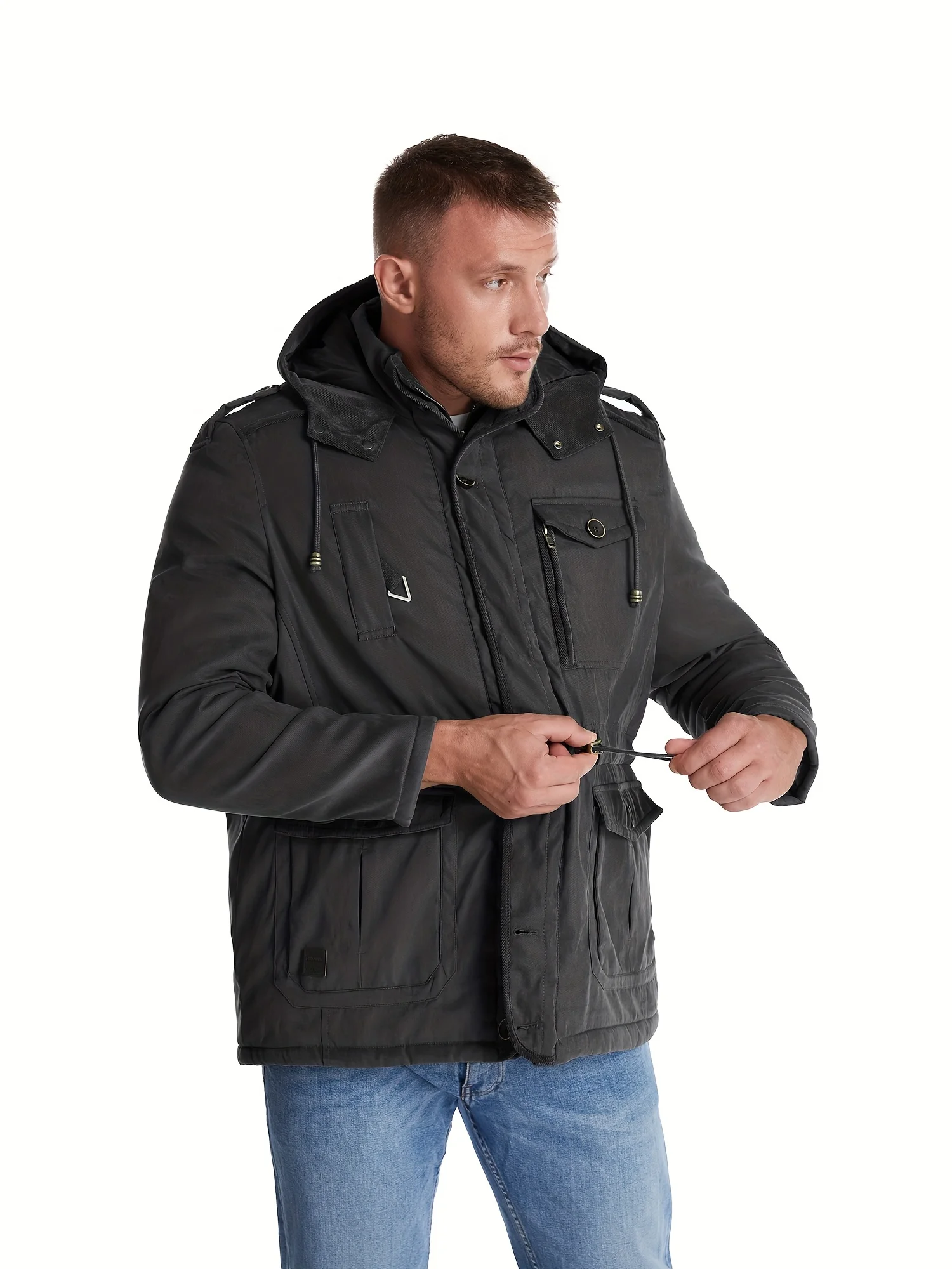 Men Clothing Luxury Padding Winter Parka Men Men's Coats Free Shipping New in Parkas Heavy Techwear Sportsfor Outdoor