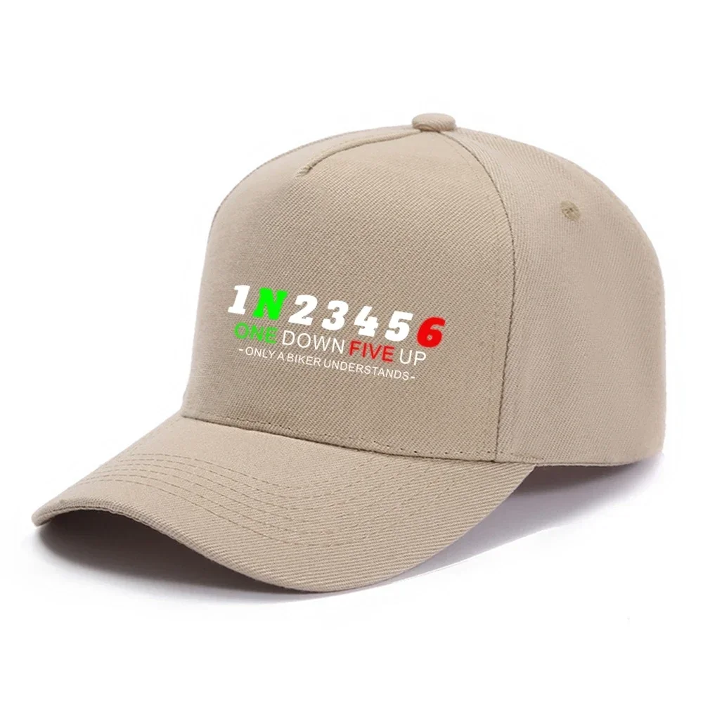 1N23456 Shift Gear Moto Baseball Cap Suzukies Men's Retro Hondaes Peaked Cap Adjustable Dad Hat Shade Sport Baseball Hats 6