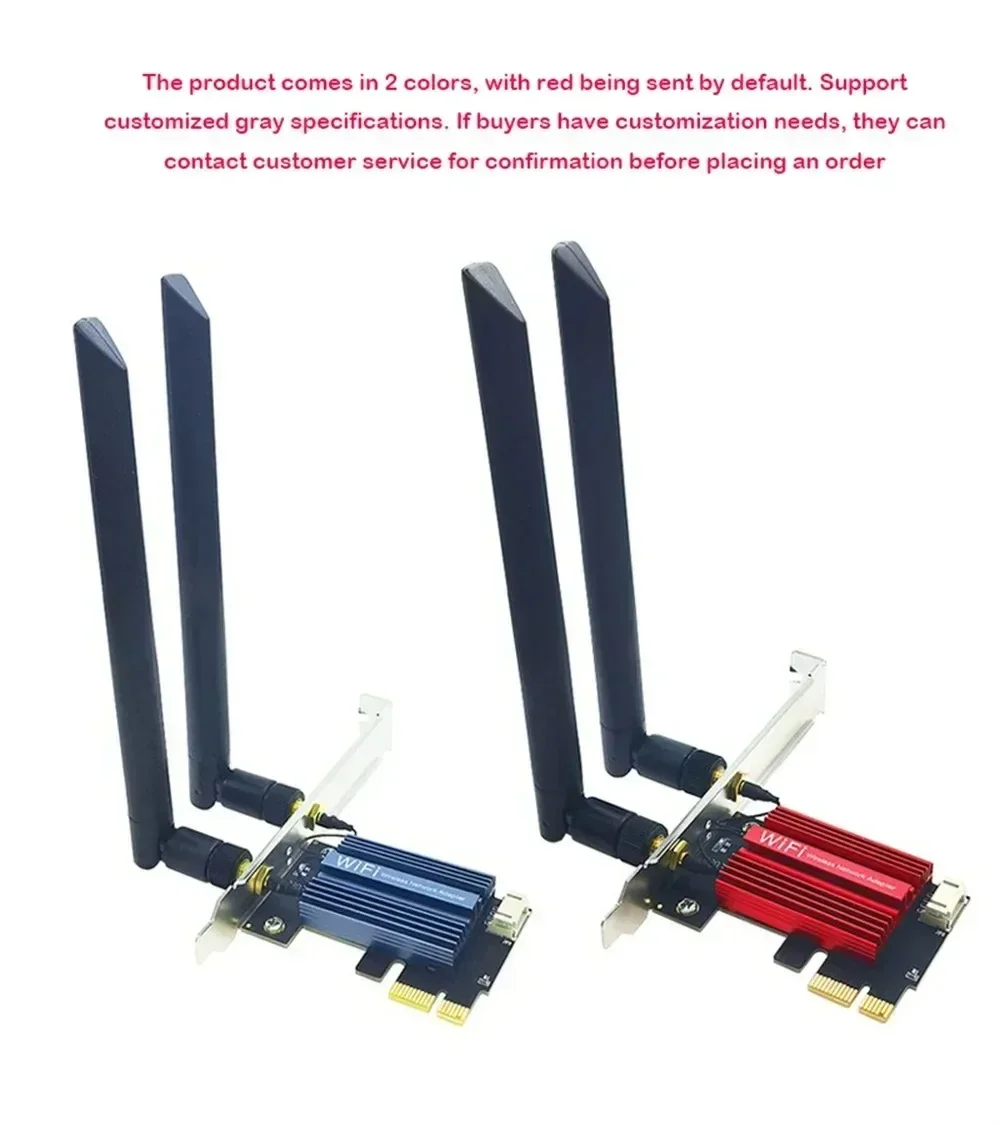 AC1200 PCI-E WiFi 5 네트워크 카드 Bluetooth 4.0 데스크탑 노트북 Windows 7/8/10/11 무선 어댑터 용 듀얼 밴드 2.4G/5GHz