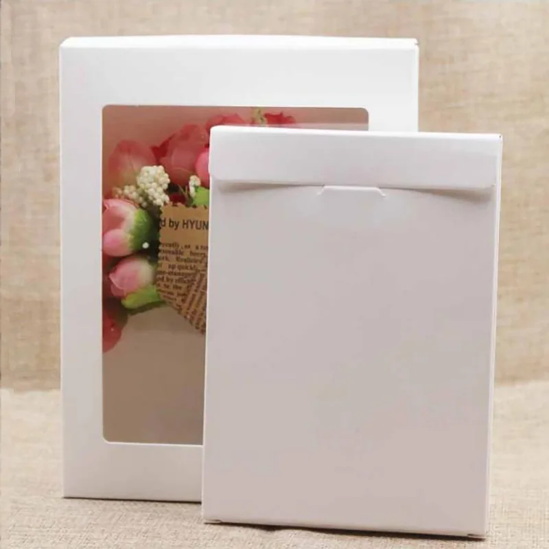 Open Window PVC Jewelry Storage Box 3Colors Gifts Pendant Necklace Earring Bracelet Carrying Cases Wedding Party Birthday Cards