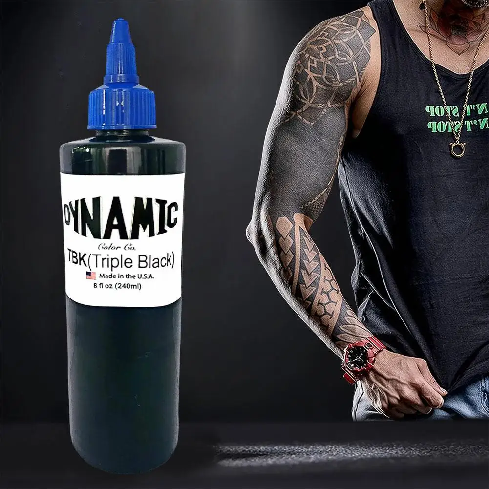 Tattoo Pigment Color Black 240ml Practice Professional DIY Permanent Body Art tattoo ink tattoo ink pigment