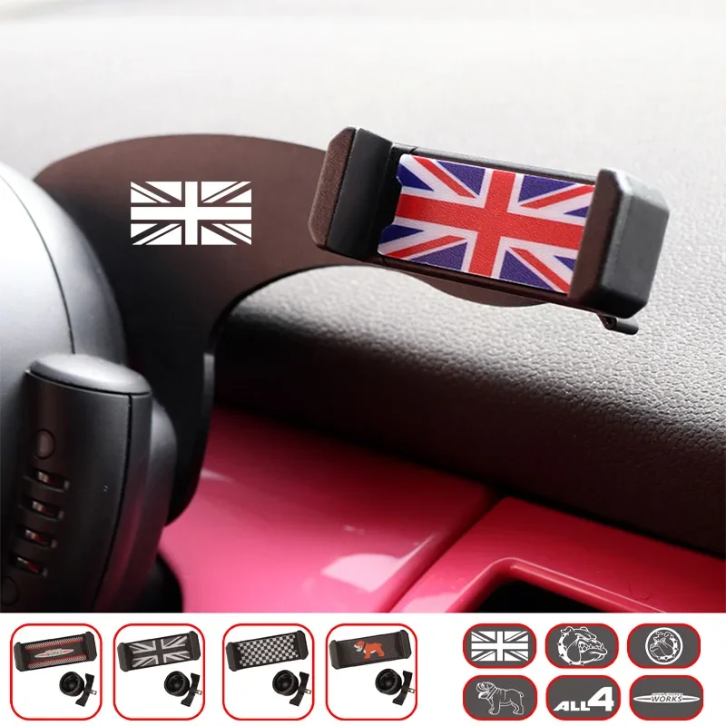 미니 쿠퍼 F54 F55 F56 F60 R50 R52 R53 R55 R56 R60 08-20 자동차 마운트 전화 홀더 휴대 전화 GPS 홀더..