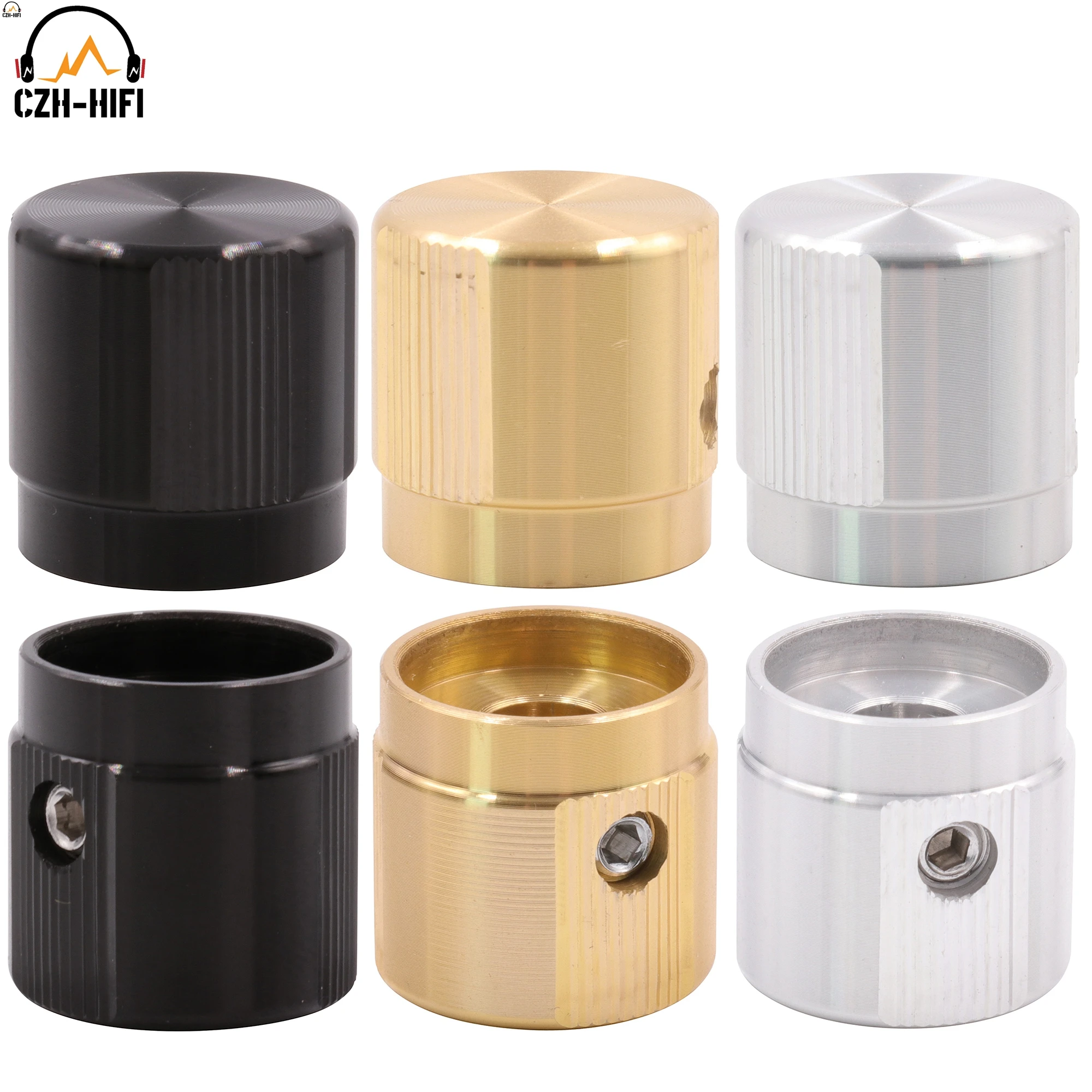 12PCS 0.76x0.61 Plastic Set Pointer Knobs Aluminum Jordan