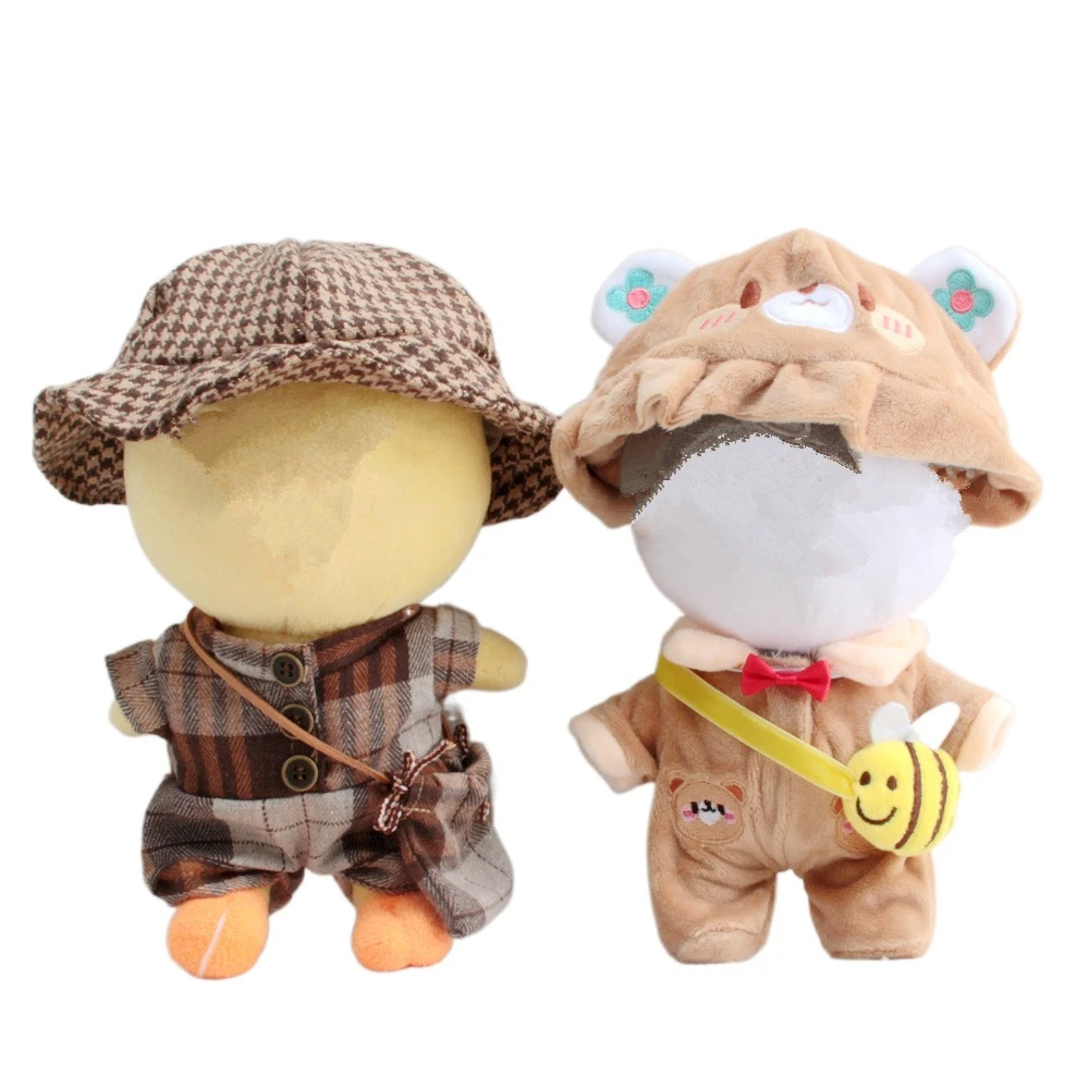 

New Arrival Idol Doll's Clothes & Accessoires Handmade Cute Bee Dog Rabbit Bear Outfit for 20cm Dolls KPOP Fans Collection Gift