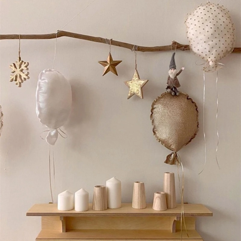 Cotton Balloon Wall Hanging Ornaments Kid Room Decorations Nordic Pillow Baby Nursery Bedroom Home Decorations 5