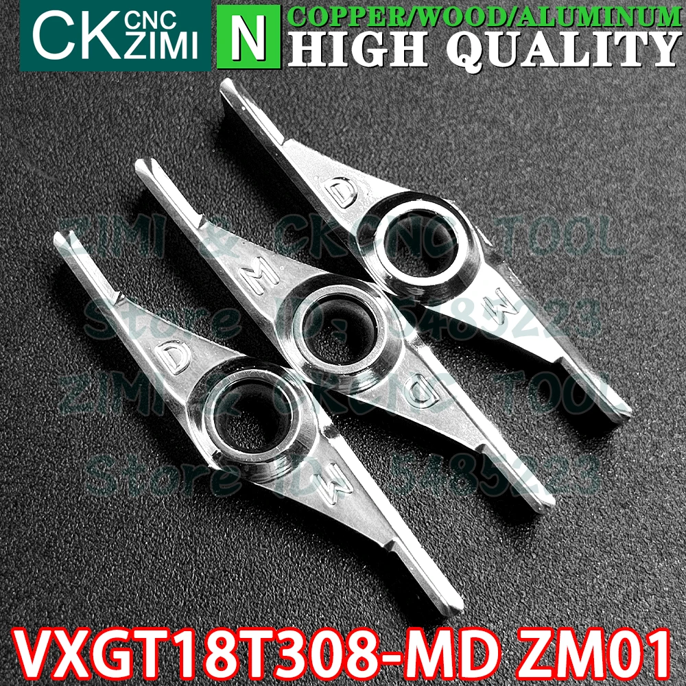 

VXGT18T308-MD ZM01 VXGT 18T308 MD ZM01 Твердосплавный алюминий Пластины Токарные пластины Инструменты ЧПУ деревообрабатывающее лезвие CNC механический резак Токарный станок по металлу Режущие инструменты для алюминия