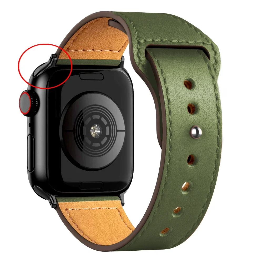 ตัวเลือกสินค้า สายหนังแท้สำหรับ Apple Watch Band Ultra ขนาด 38-49 มม.