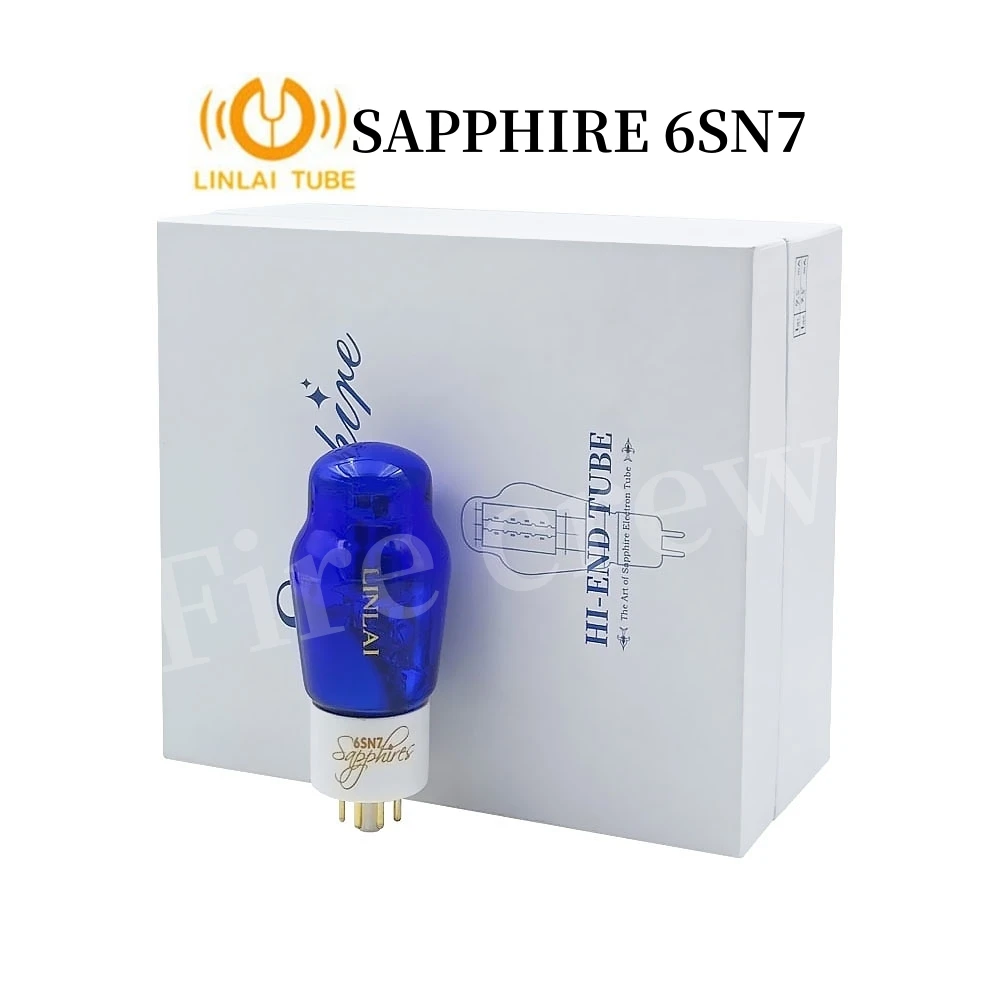 Fire Crew LINLAI Sapphire 6SN7 Vacuum Tube Replace CV181 6N8P 6H8C 5692 6SN7 HIFI Audio Valve Electron Tube Amp DIY Matched Quad 2