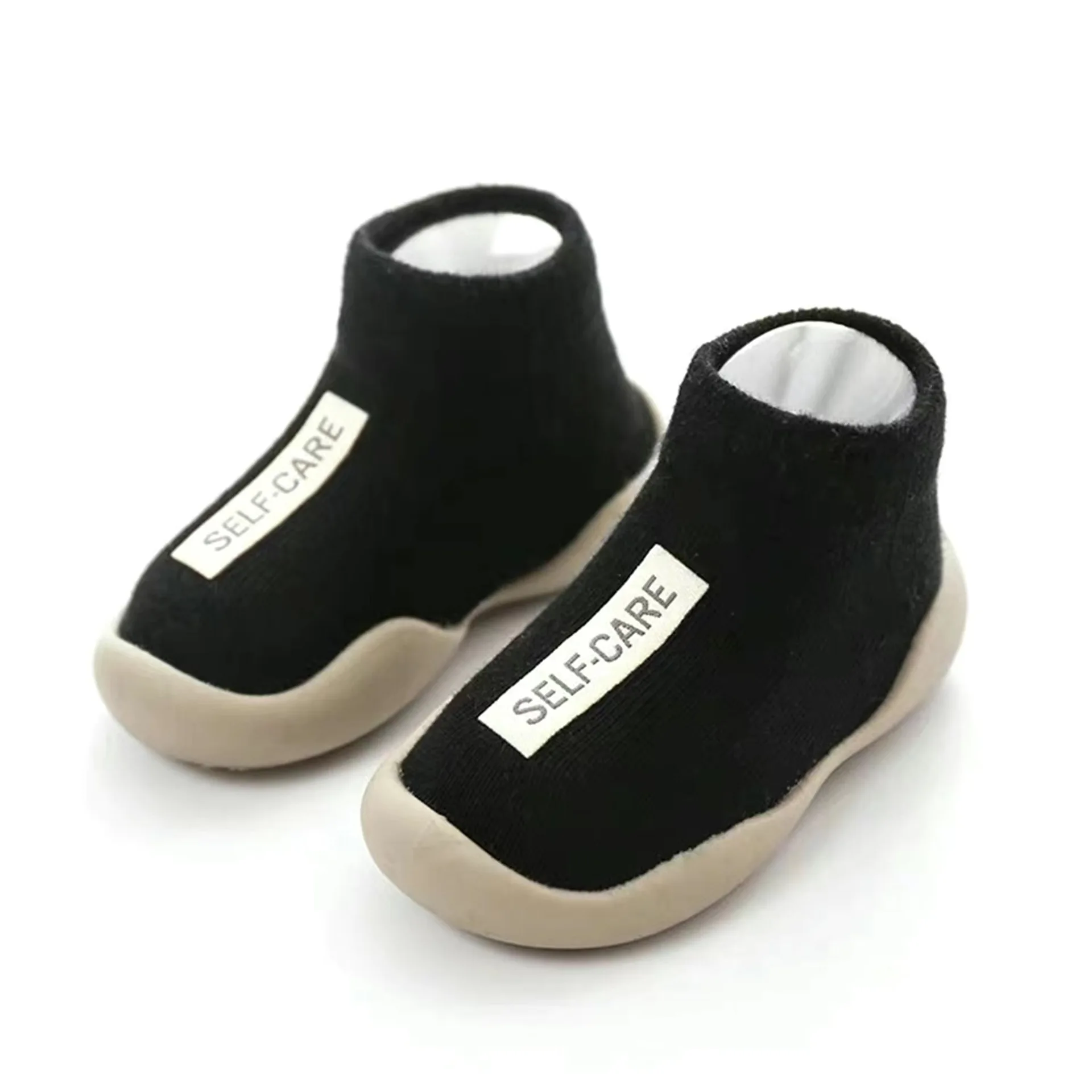 Baby Shoes Knitted First Step Shoes for Babies Boy Girl Pre Walkers 0 to 3 6 9 12 18 24 Months Soft Rubber Sole Winter Kid Shoes 5