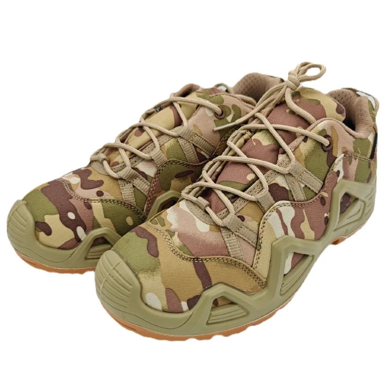 Botas militares camufladas para homens, sapatos de caminhada ao ar livre, botas táticas de deserto, botas masculinas respiráveis, nova cor, tamanho 39-46, 2024