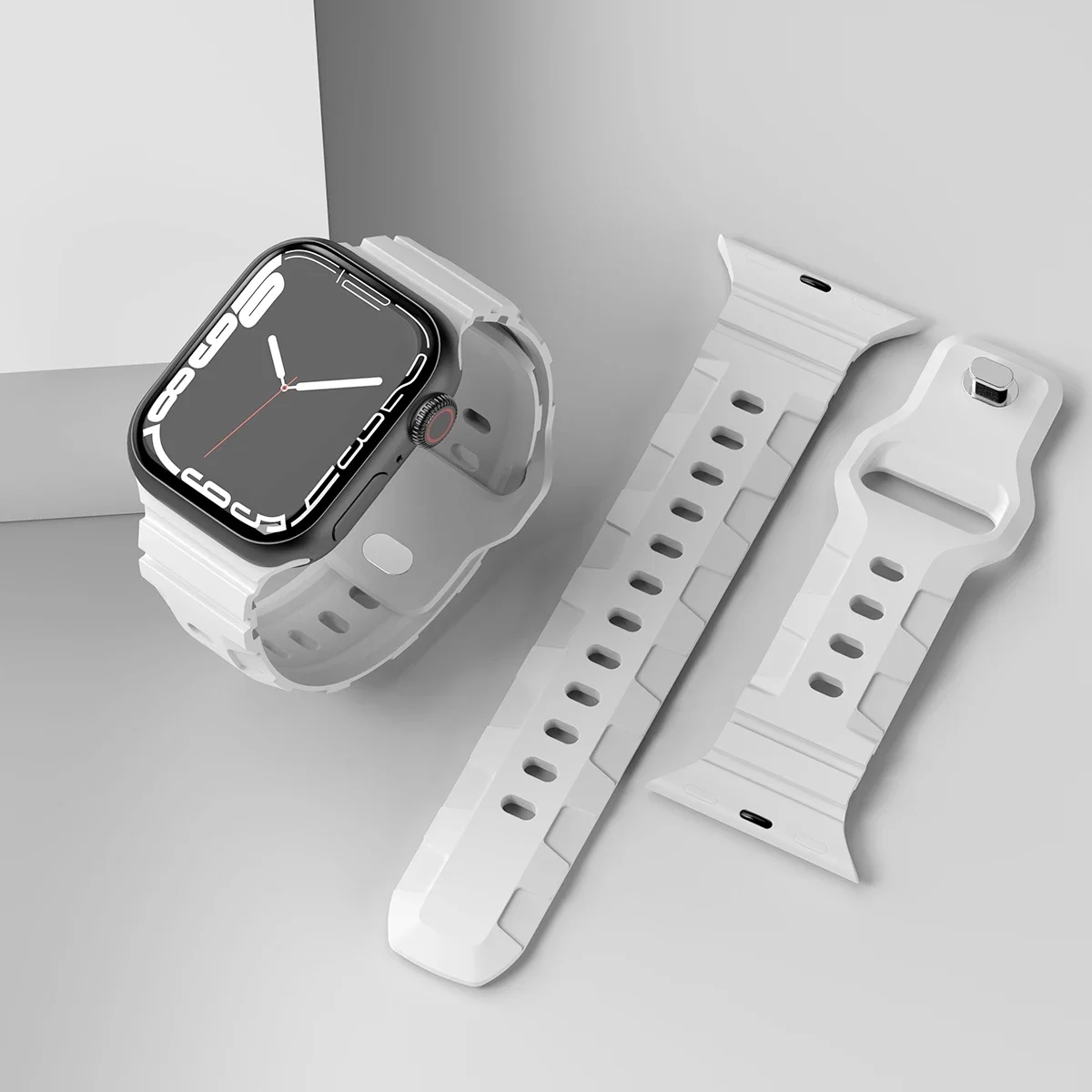 Breathable Silicone Sport Band for Smartwatches - Premium Rubber Strap