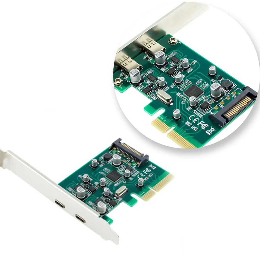 

Плата расширения PCI-E Dual USB 3 1, сменные интерфейсные карты Type-C