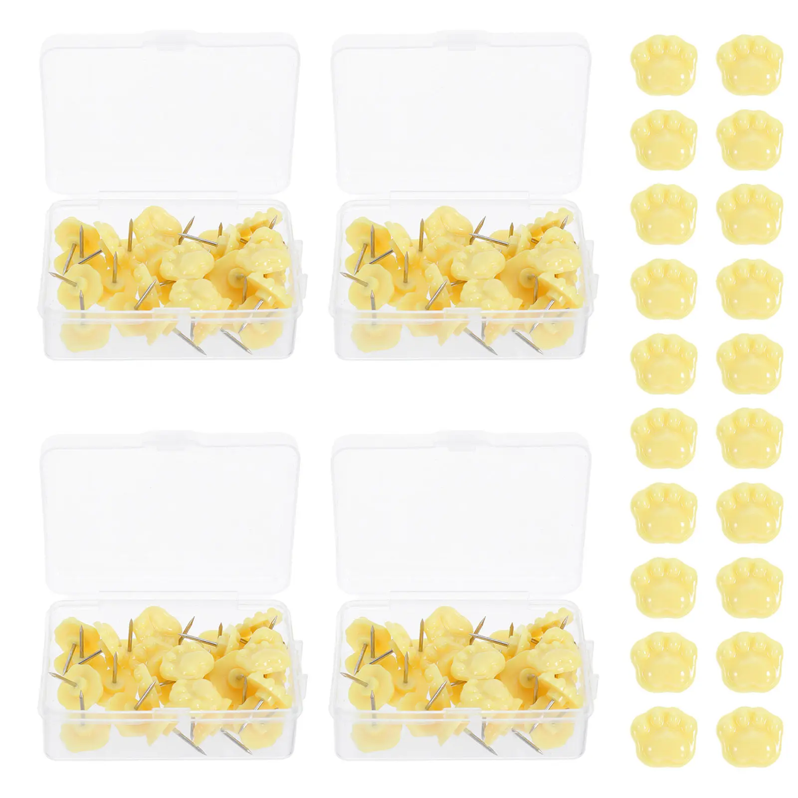 30Pcs 발 모양 푸시 핀 귀여운 발톱 모양의 압정 장 코르크 보드 핀 학교 교실 벽 지도 게시판 핀