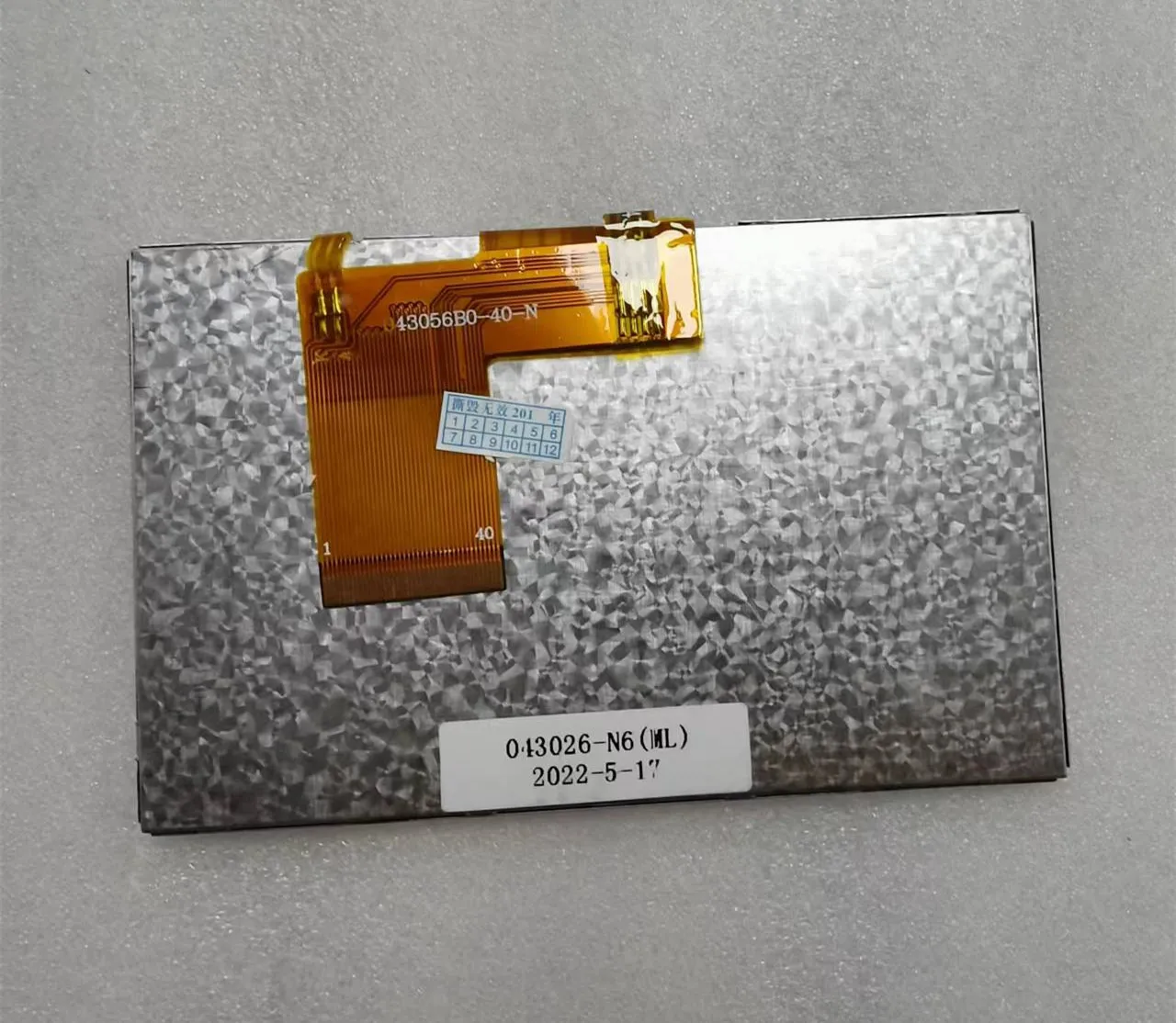 Tft Lcd 043056b040 Gl0430241 Hd430b024 Gl04303600-40 Gl043056b0-40 Gl04303600-40 Gl043056b0-40 Znl043t702-p40 Testado 43 em 40 Pinos 480rgb* 272 - Imagem 5