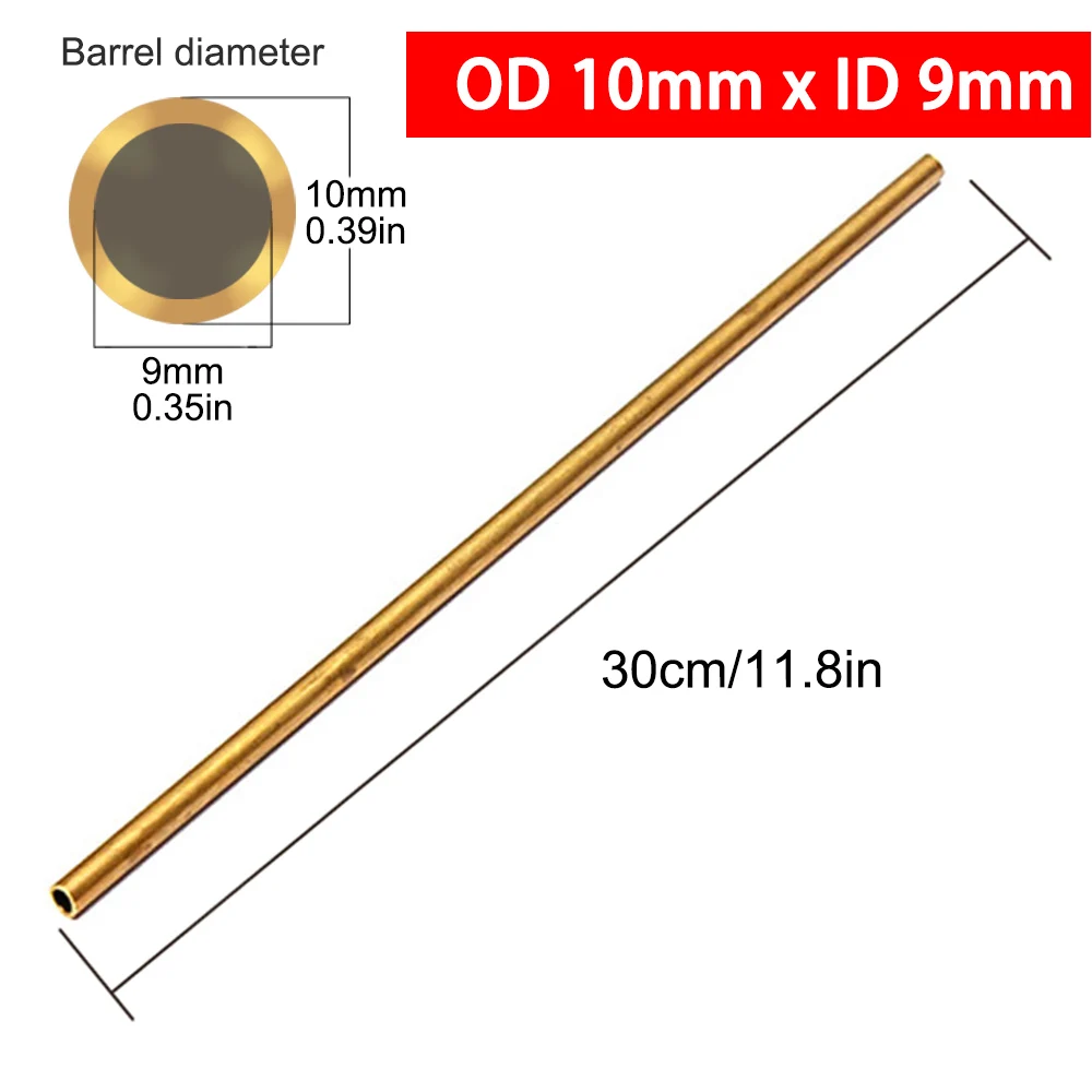 Multi-Diameter Brass Tubes for Modelmaking and Precision Crafting (300mm Length, 0.5mm Wall Thickness)