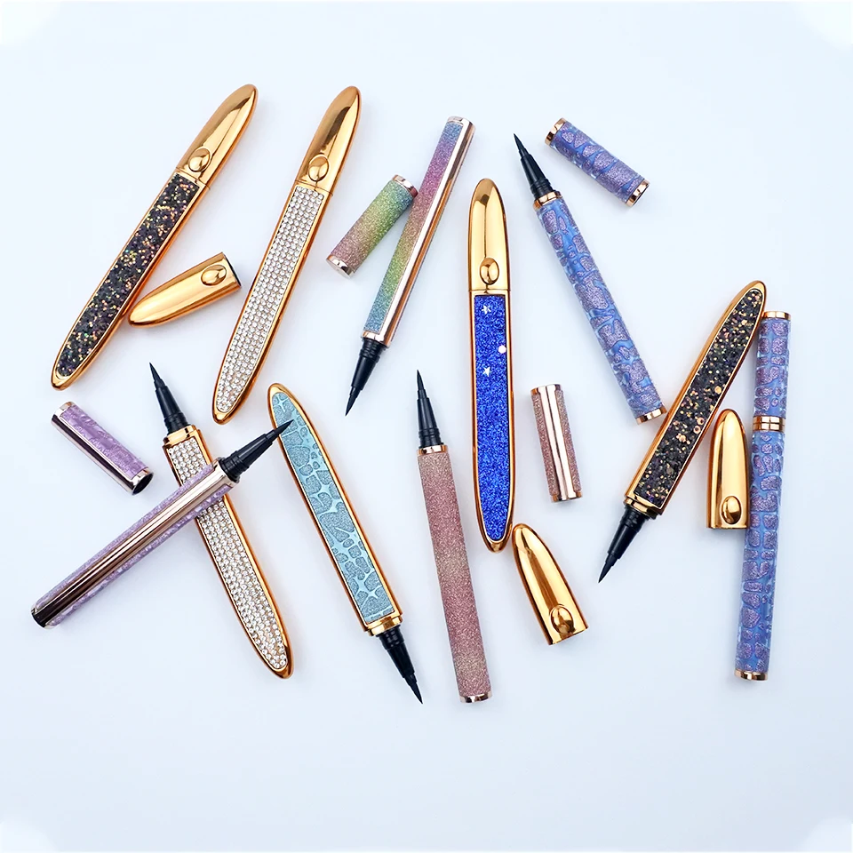 Makeup Tool Eyeliner Glue Pen self-Adhesive Liquid Waterproof Black eyeliner Pencil Cosmetics False Eyelashes 4