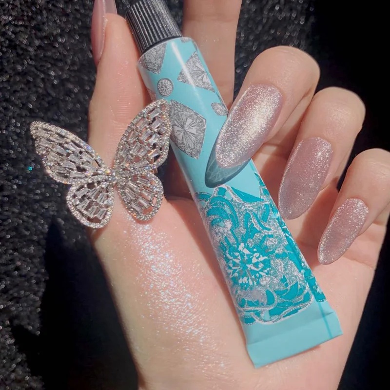 Nuovo Waterproof Contouring Highlight Liquid Diamond Shining Brighten Face Body Shimmer Gold Blue Beauty Makeup Highlighter