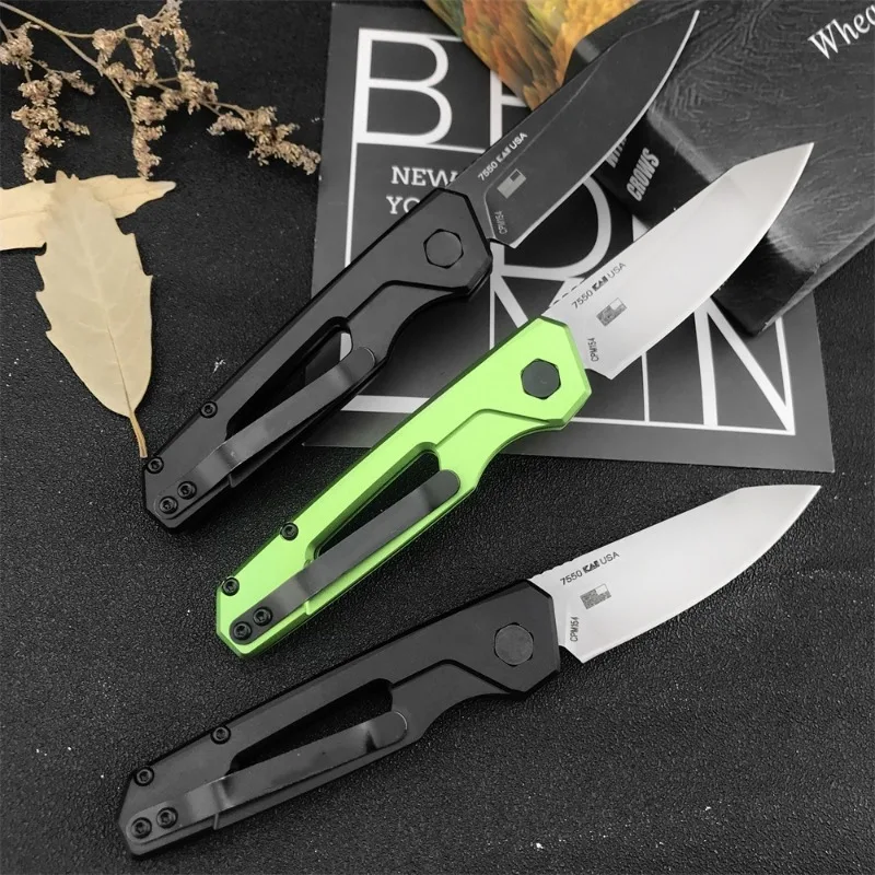 High Quality KS 7550 Launch 11 8Cr13Mov Blade T6 Aircraft Aluminum Handle Outdoor EDC Camping Hiking Survival Hunting Tools 5
