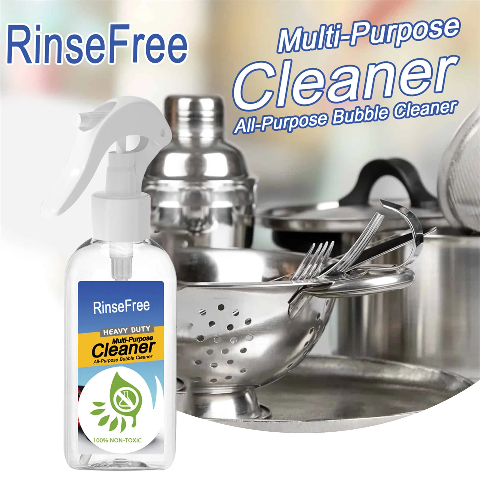 Kitchen Grease Foam Cleaner 30/100ml Stainless Steel Cleaner & Polish For Grills Ovens & Appliances All Purpose Bubble