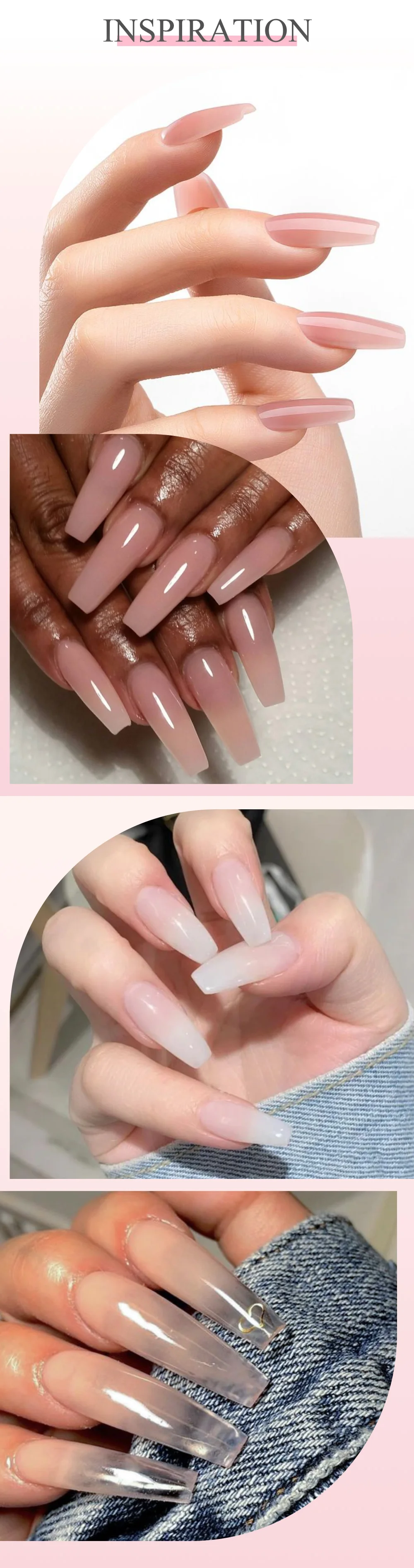 CANNI Builder Nagelgel-Set 12 Stück 28g Verlängerungsgel UV LED Soak-Off Natürliches Rosa Nude Nail Art DIY Nagelverlängerung – Detail 7