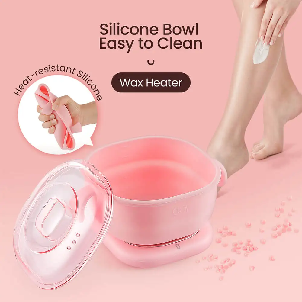 400ML Silicone Bowl Wax Heater Machine Hair Removal Wax-melt Machine Depilatory Wax Melting Warmer Wax Heating Base Pot Melter_voghion.com