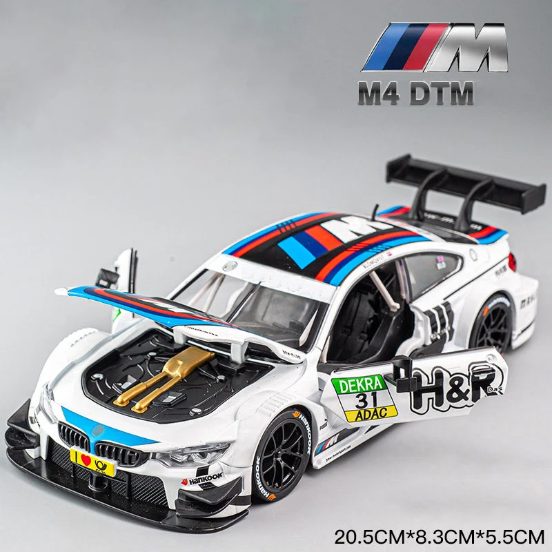 1:24 BMW M6 GT3 M4 DTM Free Wheeling High Light Sport Racing