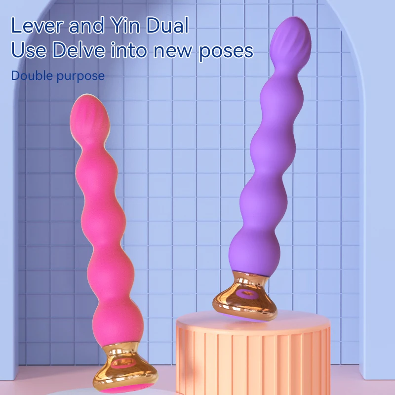 Vibratore per perline anali Butt Plug Massaggiatore per la prostata Vibratore per vibratore Stimolatore del clitoride Giocattoli del sesso anale per donne Uomini_voghion.com
