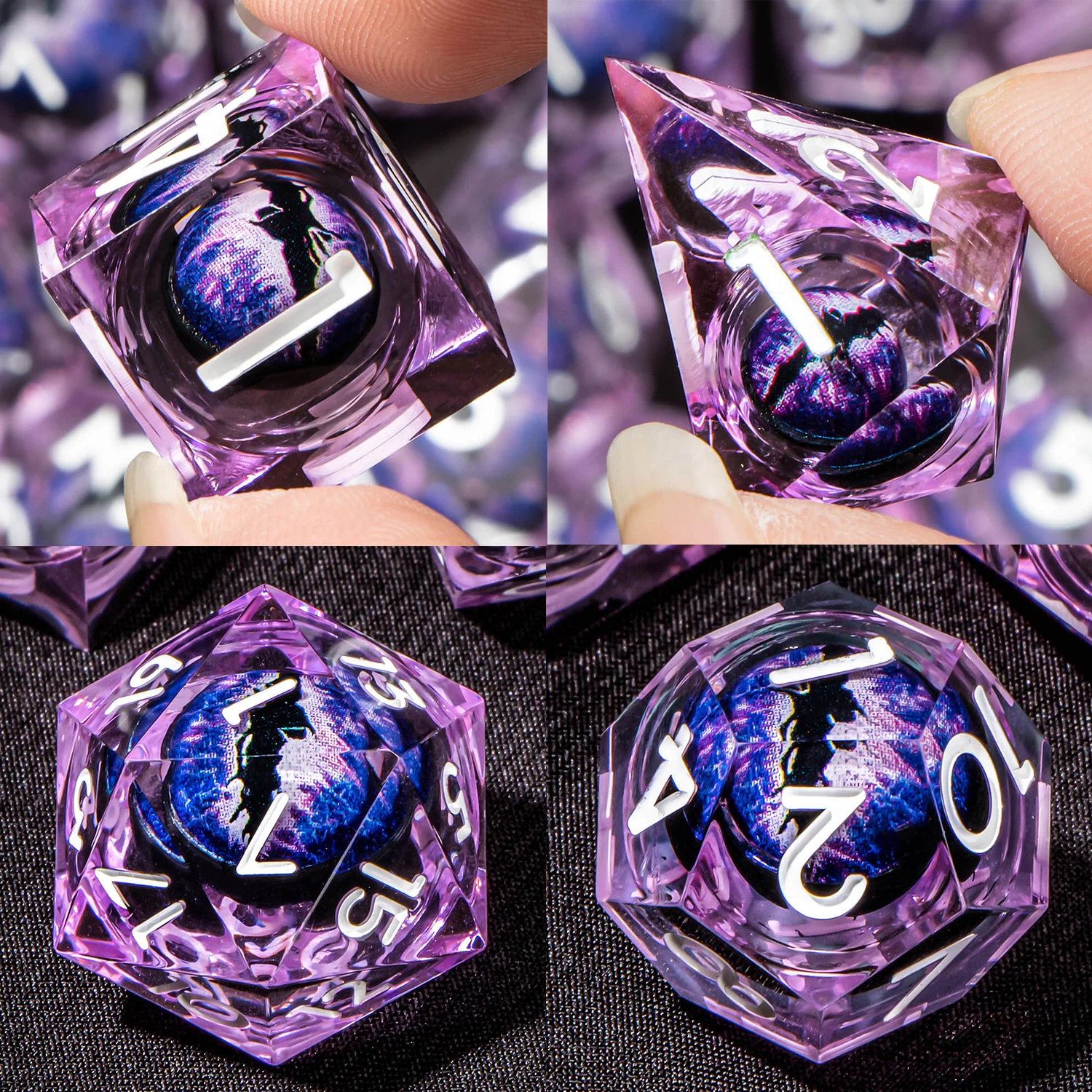 

Игральные кости DND D & D, набор полигедрических костей с острыми краями из смолы, подземелье и дракон, ролевая игра, настольная игра