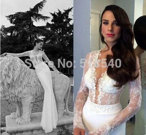 

vestido de noiva free shipping robe de soiree 2016 new fashion hot sexy romantic long mermaid lace wedding dress bride gown