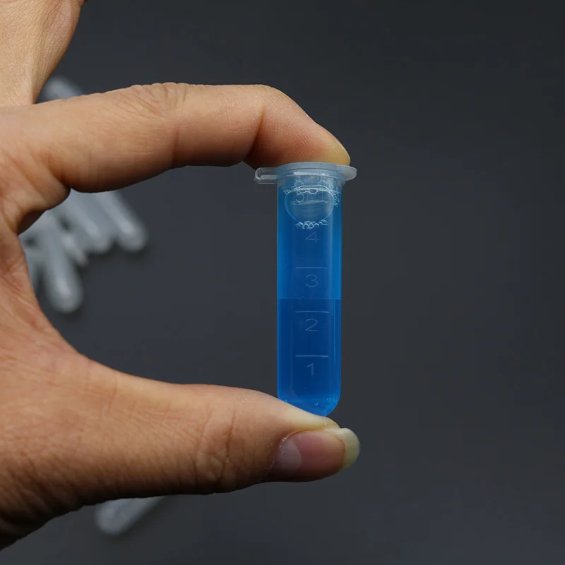 50 Pieces/set of 5ml Centrifuge Tube Multi-purpose Transparent Plastic Empty Sample Storage Container Round Bottom with Scale