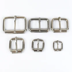 20 - Piece Set of Metal Rectangle Pin Buckles for Straps and Accessories (Silver)