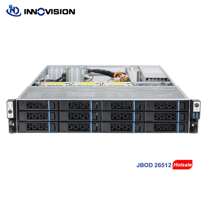 고밀도 2U 12베이 JBOD 인클로저 12GB 확장 백플레인 SFF8643 TO 8644 JBOD 보드 2U 랙 마운트 jbod 캐비닛 L560mm