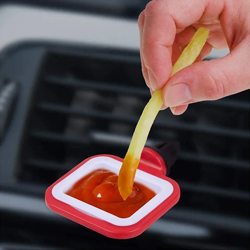 

Universal Car French Fries Holder Storage Box Bucket Fries Snacks Box Food Drink Cup Holder Travel Eat In The Car -Styling