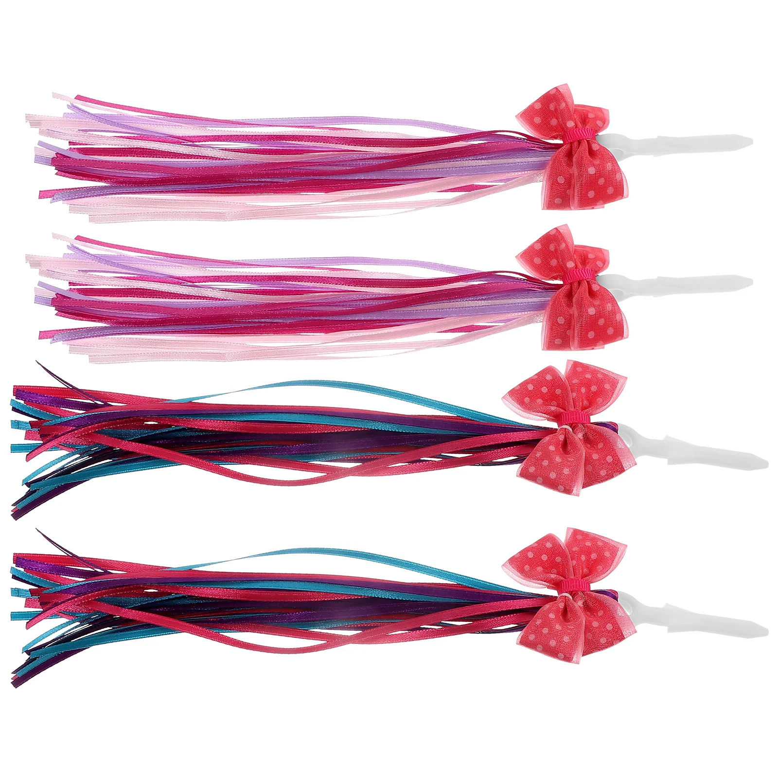 

4Pcs Bike Handlebar Streamers Scooter Colorful Ribbons Decorative Bike Handlebar Streamers Supplies