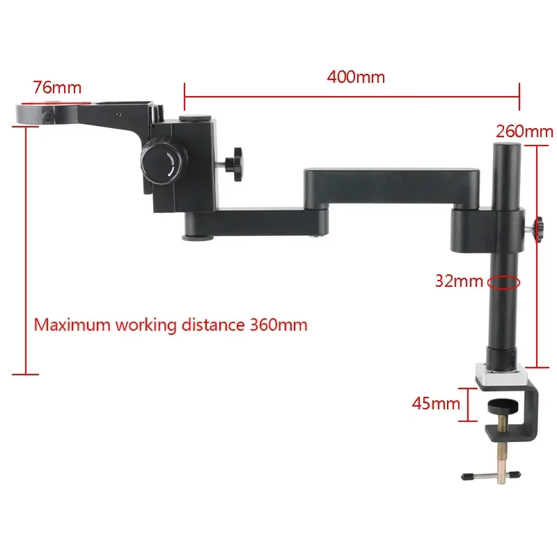 3.5-180X Parfocal Simul-Focus Trinocular Stereo Microscope Rotation Articulating Arm 55MP 48MP 4K 1080P Camera Digital Image 6