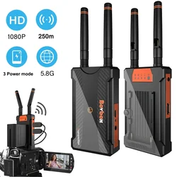 200m 250m Wireless HDMI Extender Video Transmitter Receiver Screen Splitter for YoloBox Pro Live Streaming PS4 Camera PC To TV