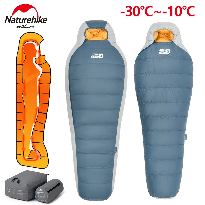 Saco De Dormir De Invierno Con Forro Cálido – Cuello 3D, Cremallera En Los Pies, Transpirable Y Ligero – Ideal Para Camping, Senderismo Y Pijamadas Infantiles