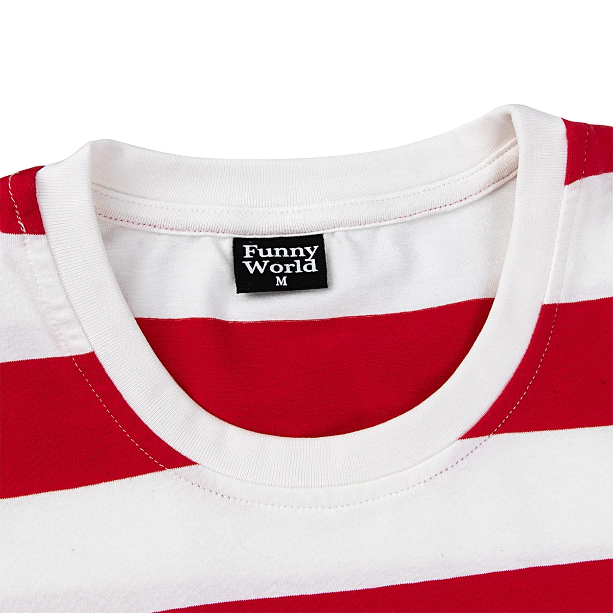 Red and White Striped Shirt Mens Halloween Chritmas Read Across America Day Top Adult Summer Casual Daily Novelty Fashion Tee