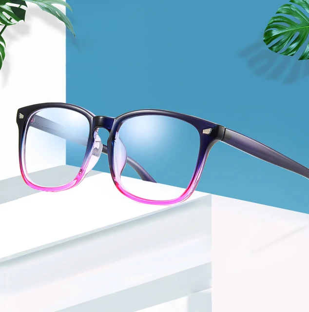 Retro Square Glasses Frame Men Anti Blue Light Women Fashion Computer  Eyeglasses Customized Prescription Glasses 60967 - AliExpress