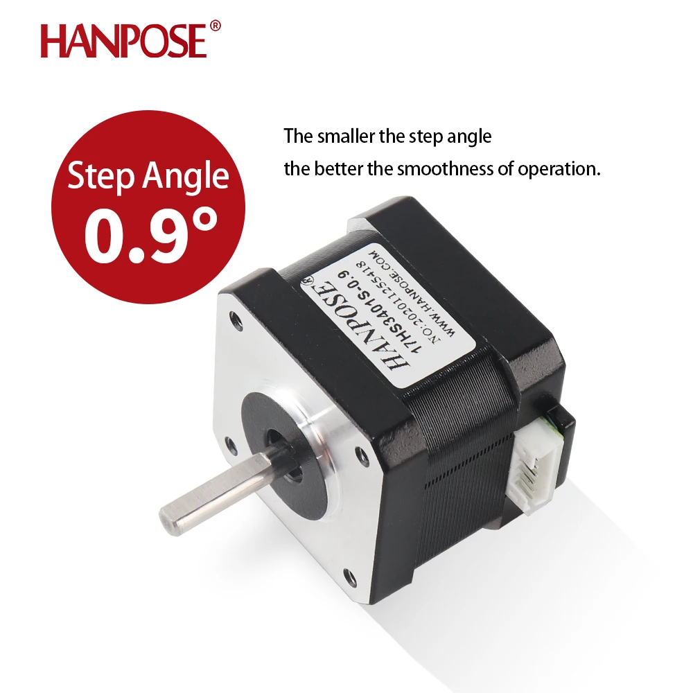 Nema17 스텝퍼 모터, 0.9 도, 42BYGH34, H34mm, 1.3A, 28N.CM, 3D 프린터 모니터 장비용, 42 스텝퍼 모터, 17HS3401S