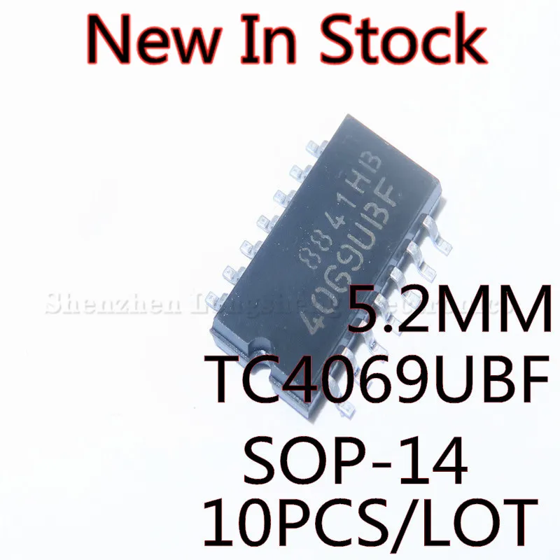 

10PCS/LOT 4069UBF TC4069UBF SOP-14 SMD 5.2MM six inverter New In Stock