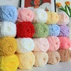 2mm Chenille yarn Hand Knitted Velvet Crochet Yarn Thread 100% polyester line knitting amigurumi doll Sweater Hat Scarf 40g 148M 6