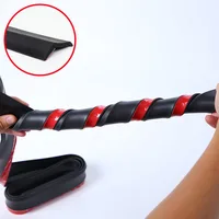 Universal Car Front Bumper Lip Splitter Spoiler Rubber Skirt Protector BodyTrim Bumper Lip Strip Car Side Lip Exterior Mouldings 4